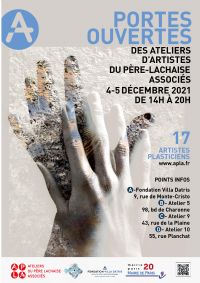 Visitez les ateliers du Père Lachaise Associés. Du 4 au 5 décembre 2021 à Paris20. Paris.  14H00